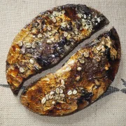 Kaffeekunst Keilrahmen – Kaffeesack & Kaffee, Mixed Media