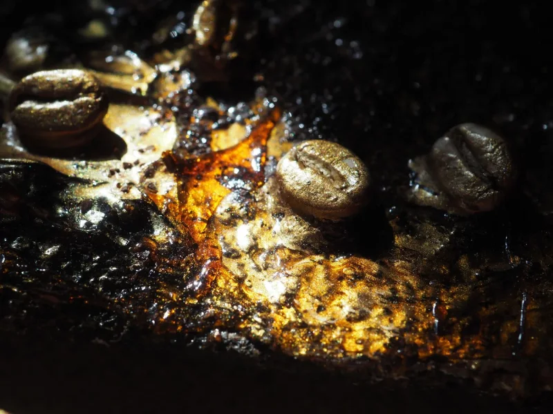 Kaffeekunst Keilrahmen – Kaffeesack & Kaffee, Mixed Media