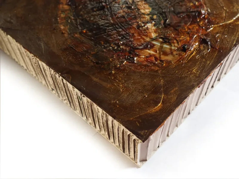 Kaffeekunst Wabenkarton – Goldbrauner Duft