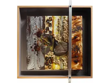 Kaffeekunst Massivholzrahmen – Siebträger-Design Latte