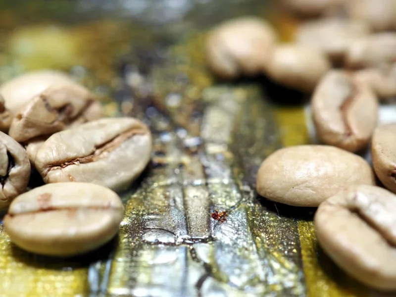 Kaffeekunst Massivholzrahmen – Siebträger-Design Latte