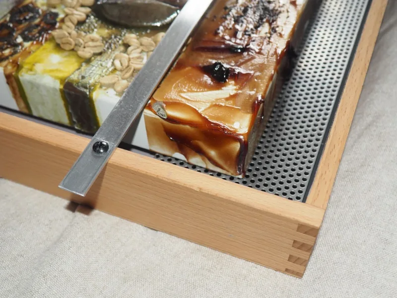 Kaffeekunst Massivholzrahmen – Siebträger-Design Latte