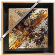 Kaffeekunst Massivholzrahmen – Anthrazit