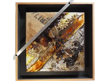 Kaffeekunst Massivholzrahmen – Anthrazit