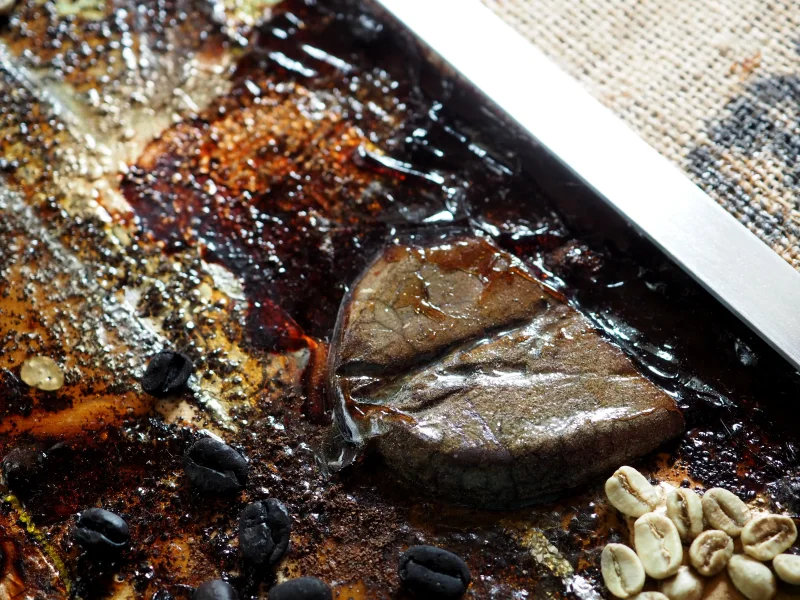 Kaffeekunst Massivholzrahmen – Anthrazit