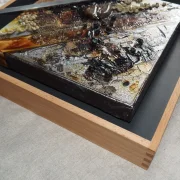 Kaffeekunst Massivholzrahmen – Anthrazit