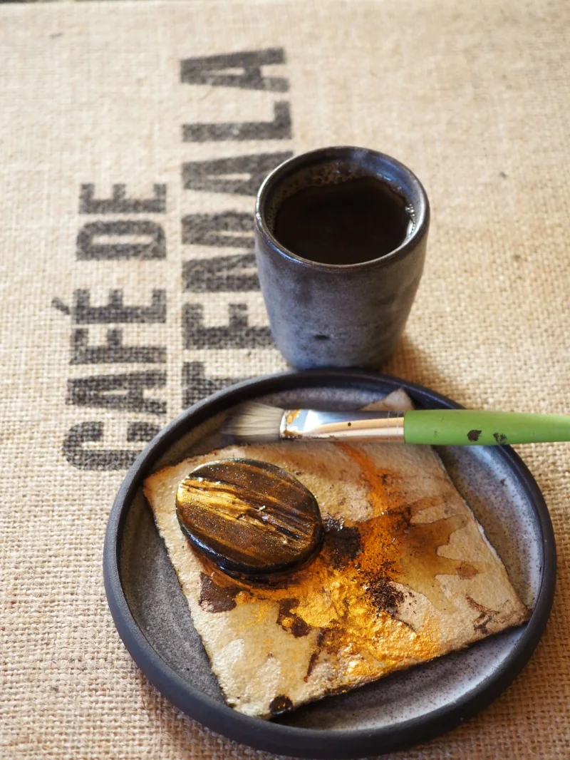 Kreativ Workshop, Malen mit Kaffee