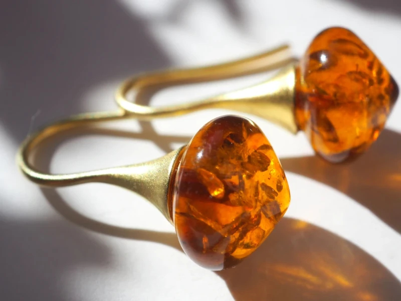 Ohrhänger Bernstein