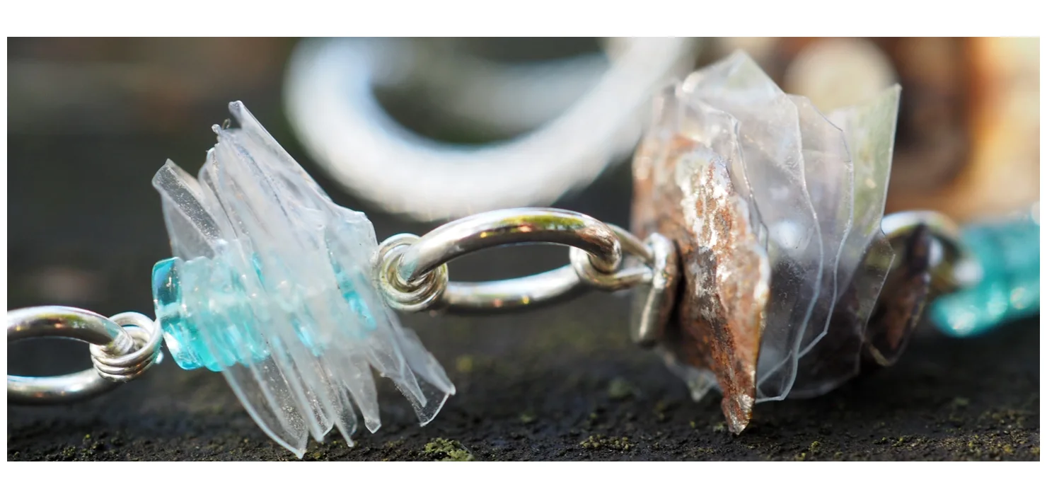 Perlen aus Lebensmittelverpackung